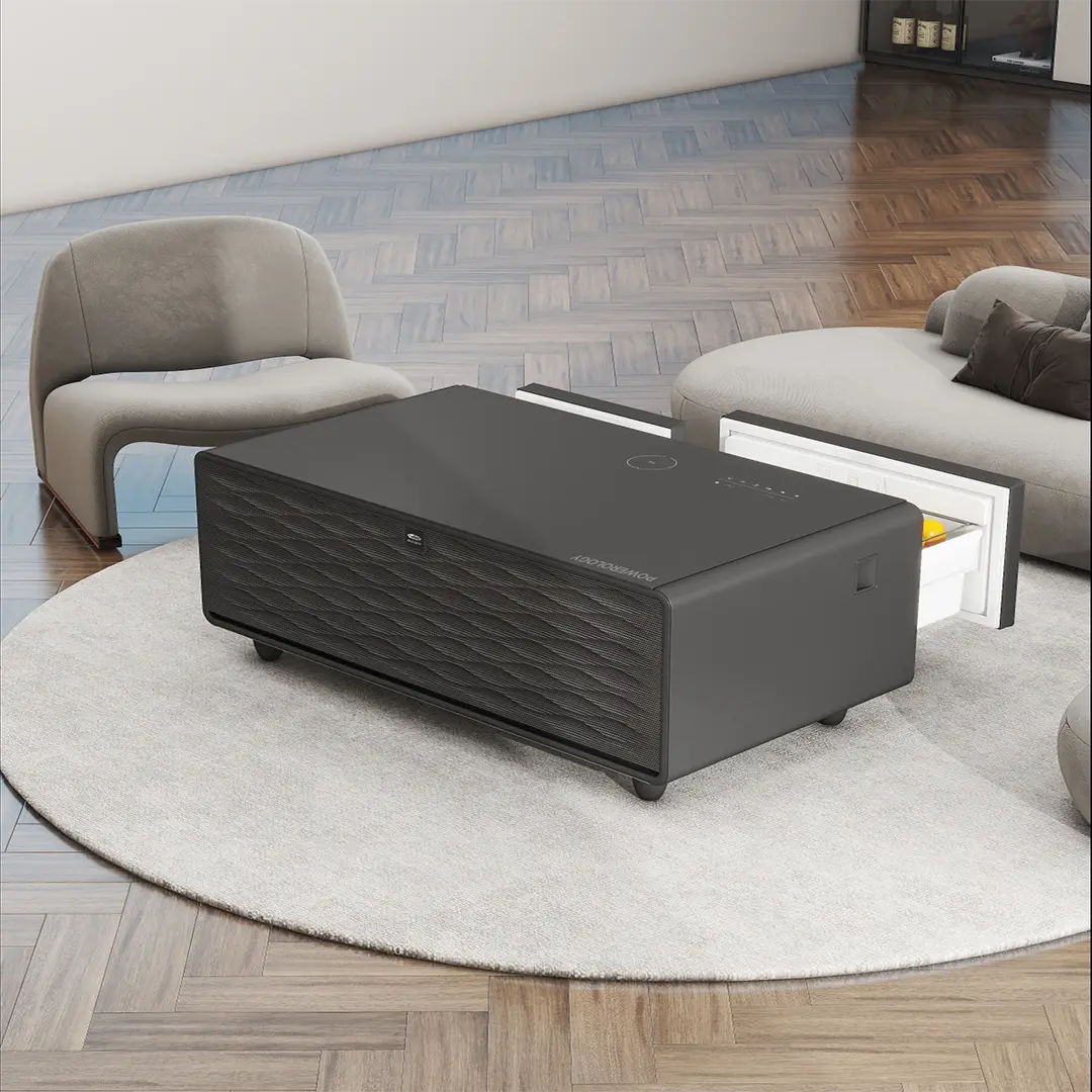 Powerology Fridge Coffee Table HiFi Speaker 93L, Black