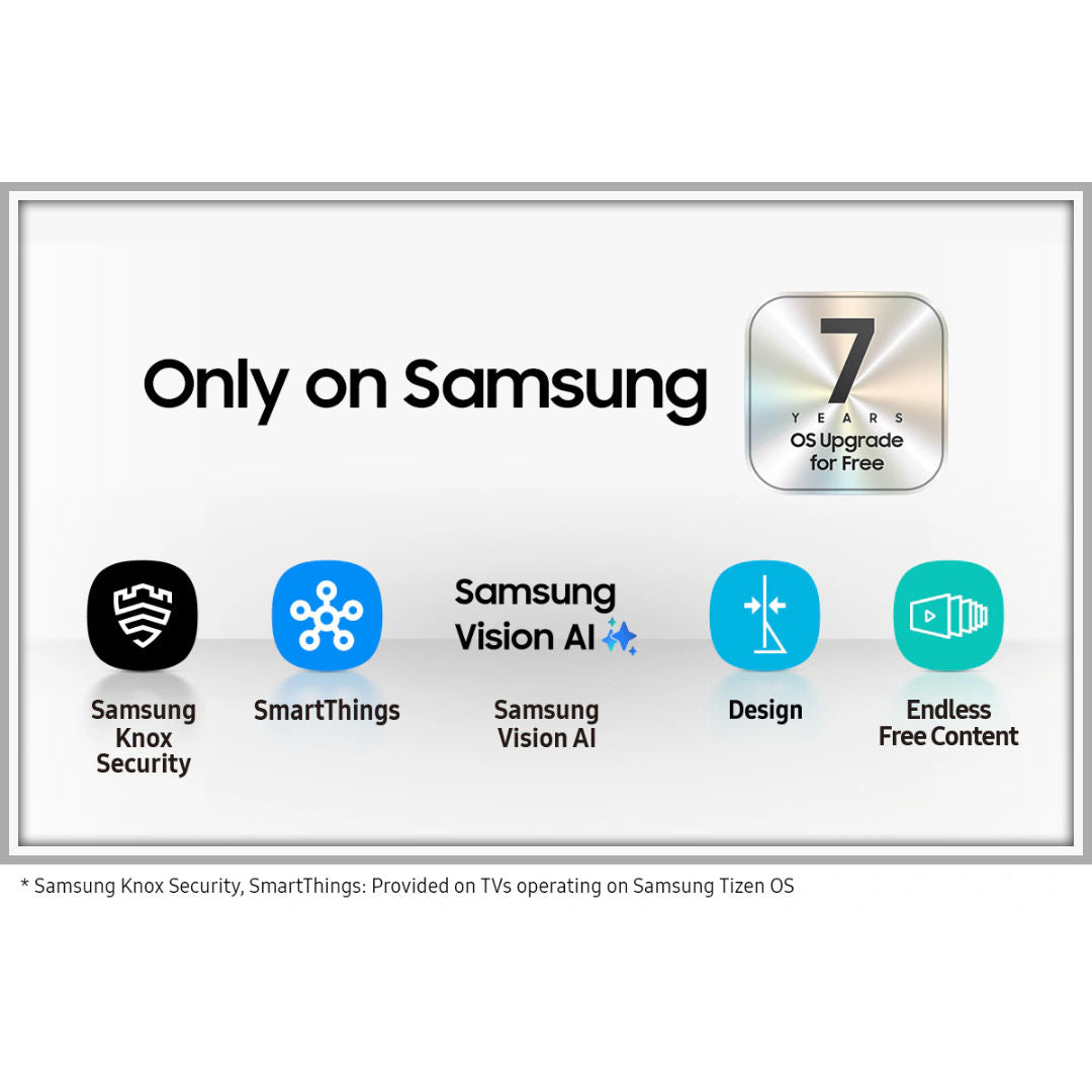 Samsung 65" QLED Q7F 4K Samsung Vision AI Smart TV, 2025, QA65Q7FAAUXZN