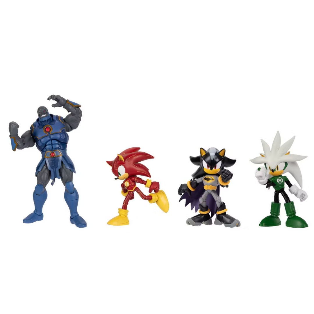 DC x Sonic The Hedgehog Power vs Speed Pack, 12.7 cm, Pack of 4