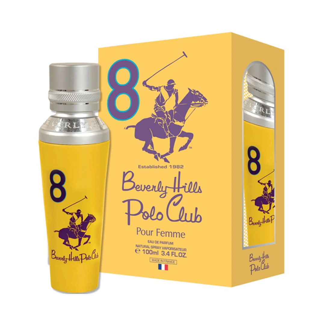 Beverly Hills Polo Club No. 8 Eau de Parfum for Women, 100ml