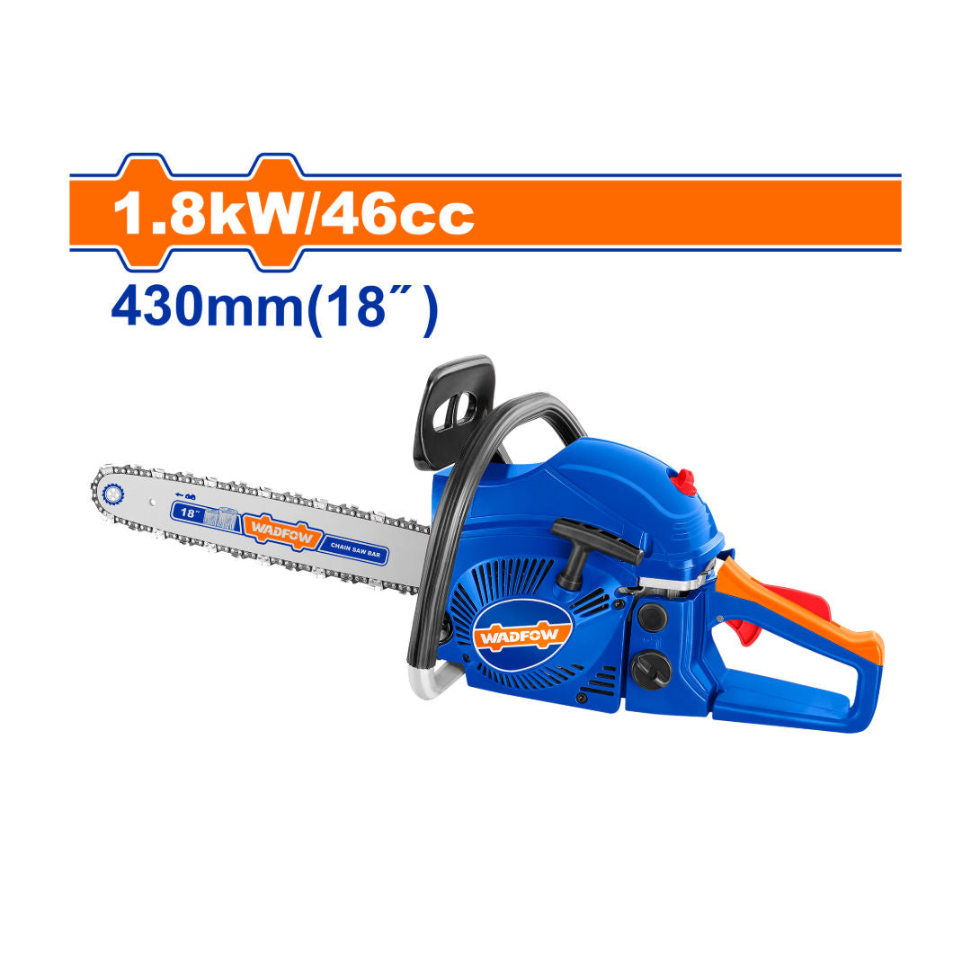 WADFOW Gasoline Chain Saw, 46cc, 2.5hp, 45cm
