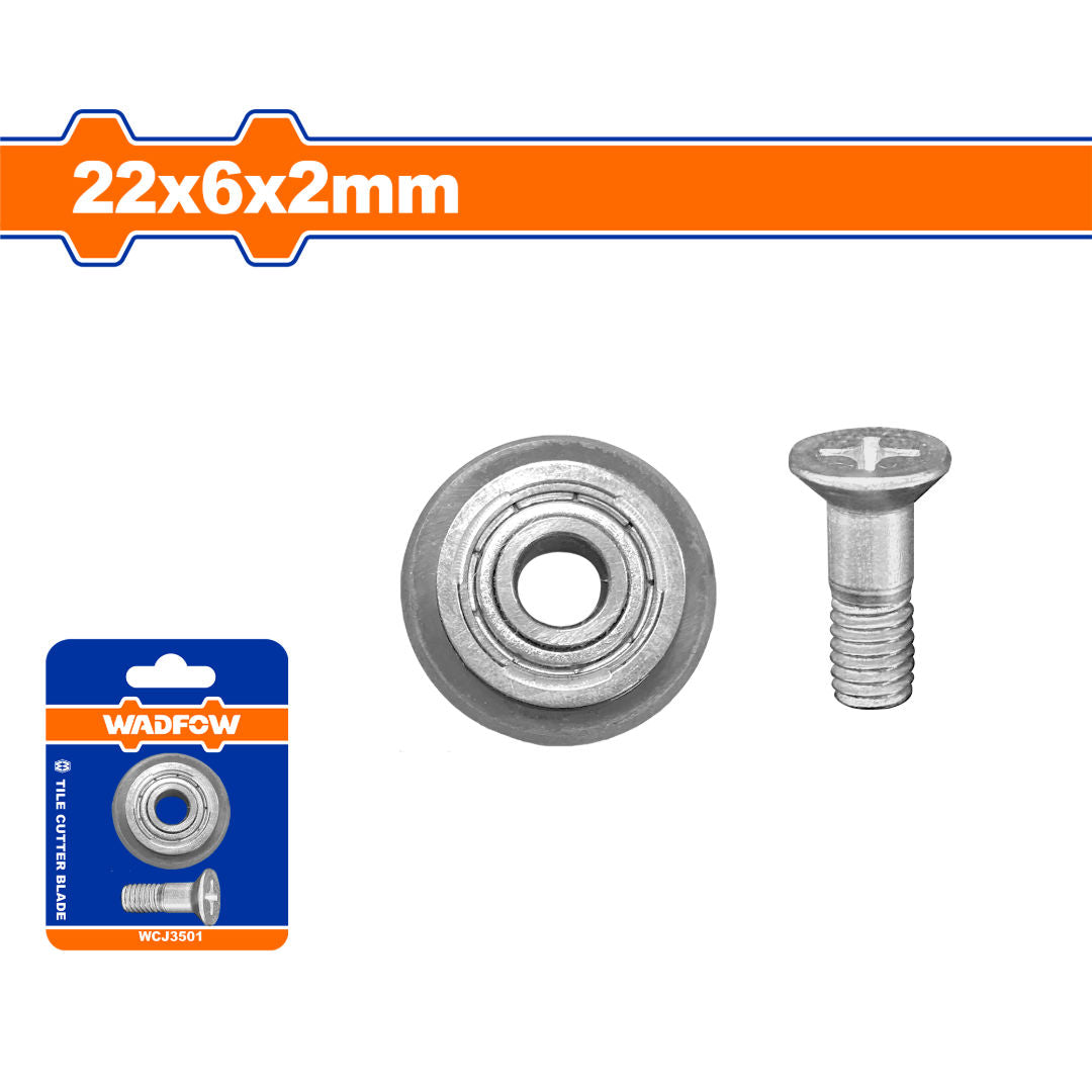 WADFOW Tile Cutter Wheel / Blade, Tungsten Carbide Ø22xØ6x2 mm