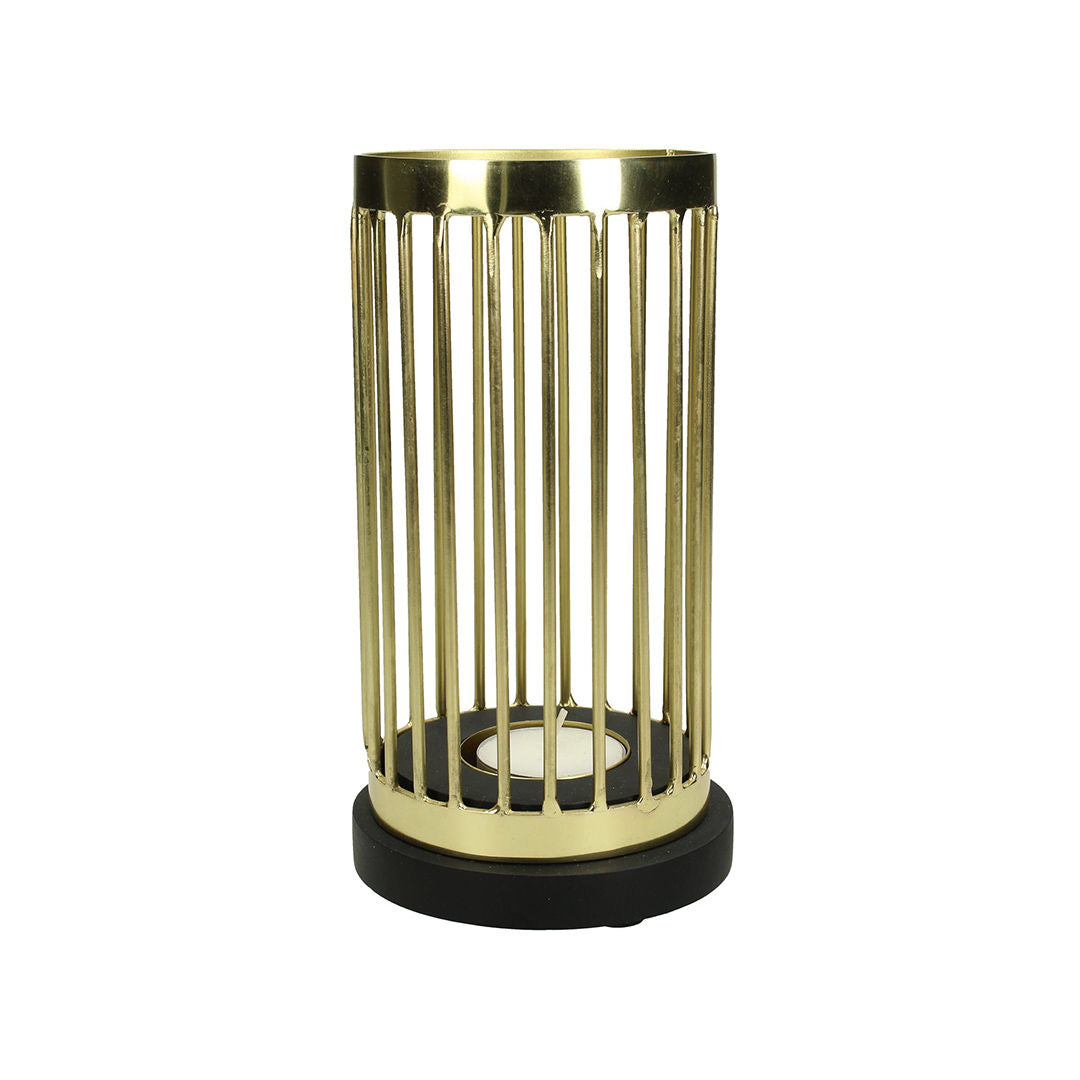 Gold Metal Candle Holder
