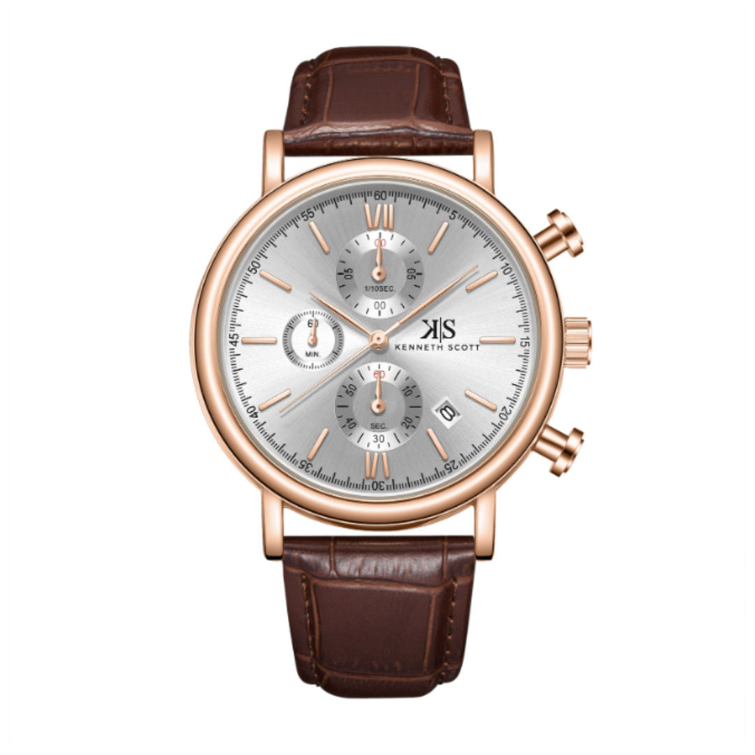 Kenneth Scott Men's Chrono And Multi Function Watch, K23151 Series
