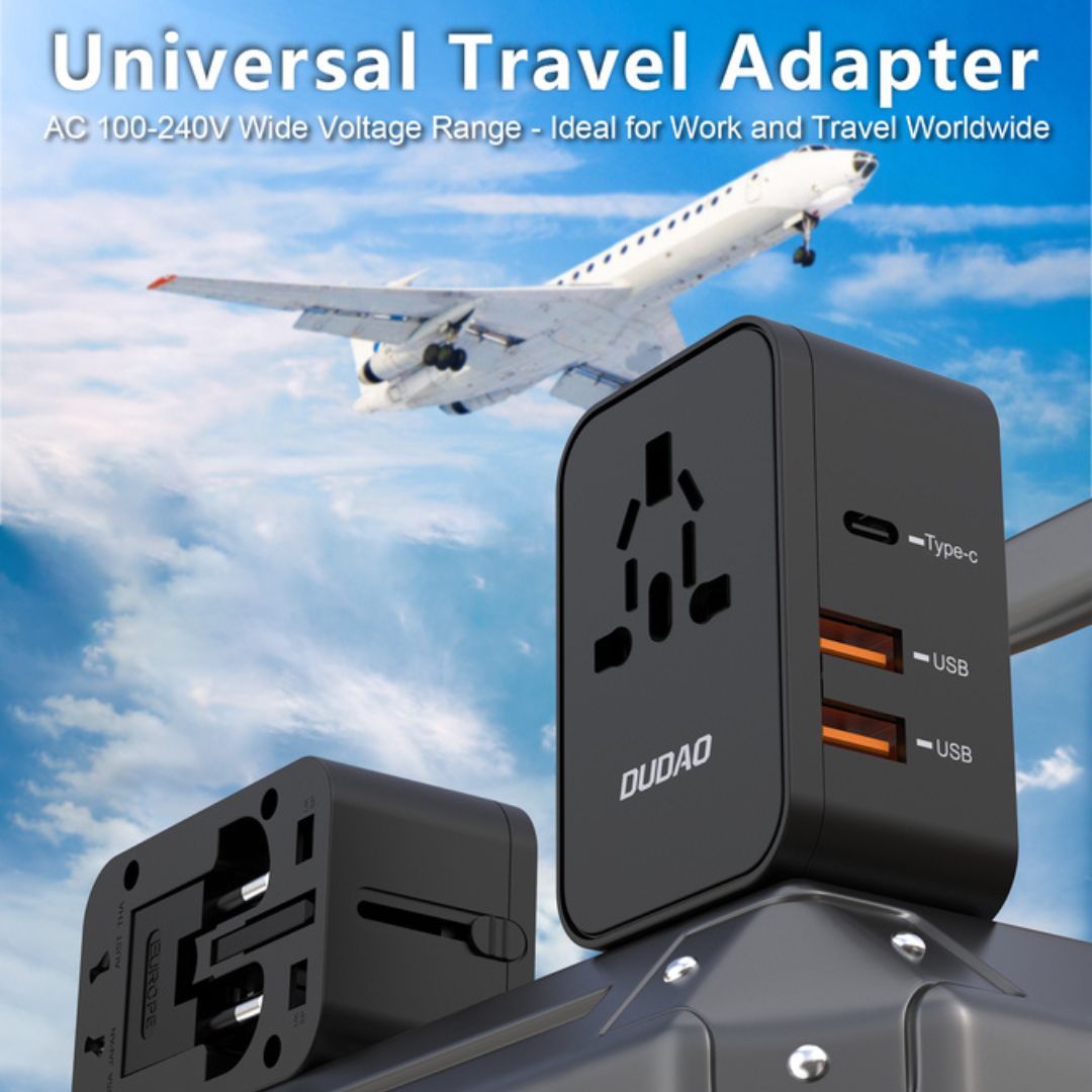 DUDAO A71 Multi-Port Fast Charging Universal Travel Charger PD20W, Black