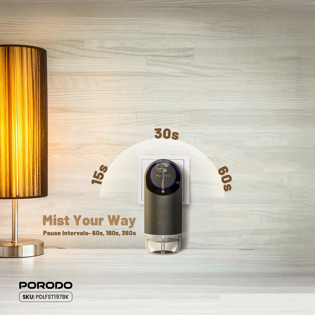 Porodo Lifestyle Wall Plug-In Essential Oil Diffuser