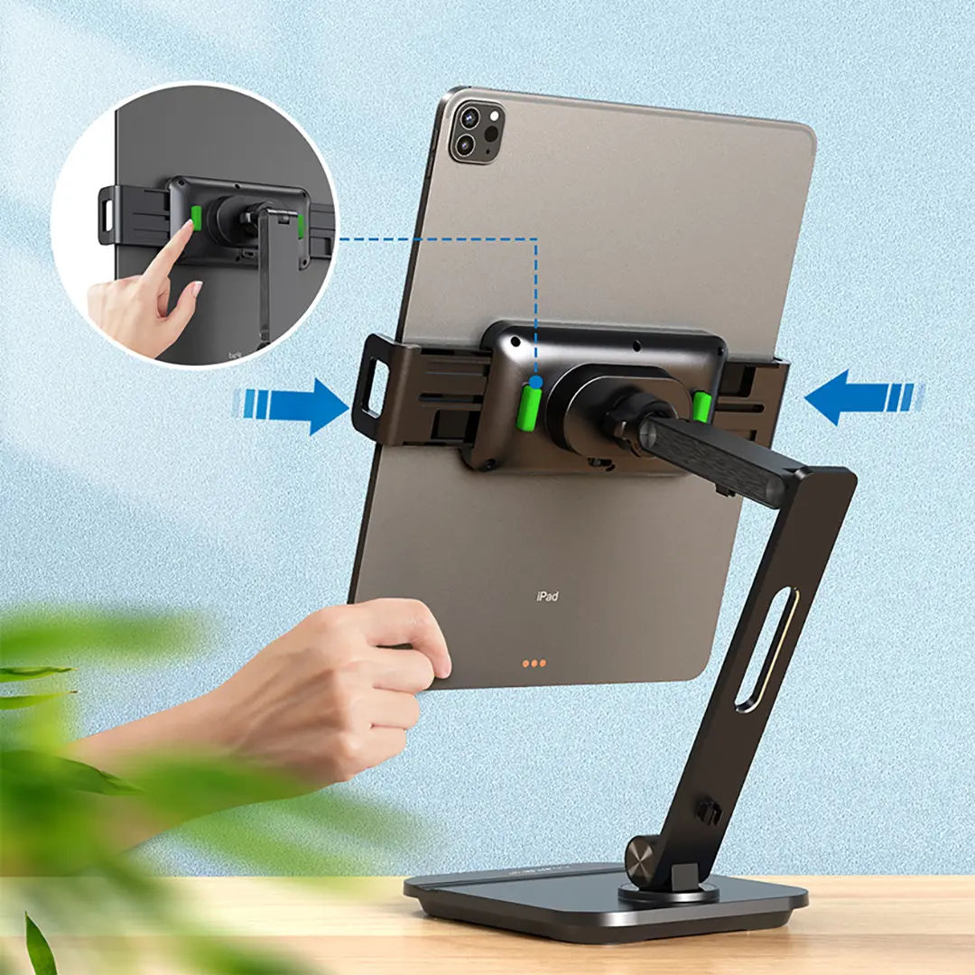 Powerology Smart-Clamp Phone & Tablet Mount, Black