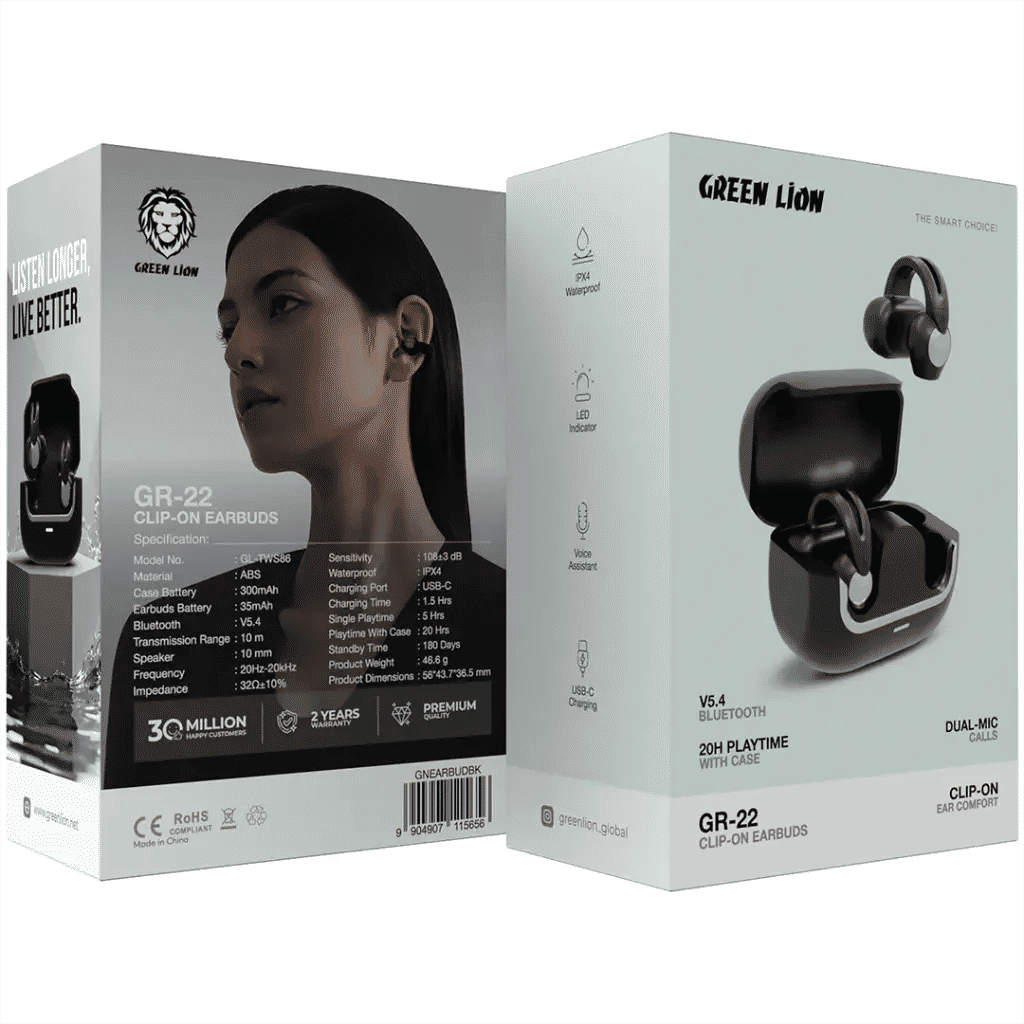 Green Lion GR-22 Clip-On Earbuds