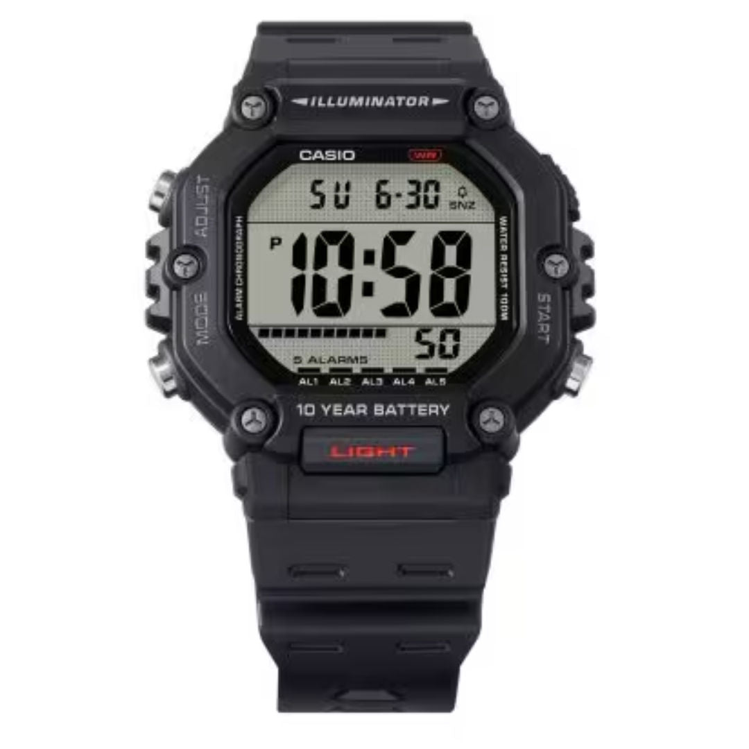 Casio Men’s Digital Black Dial Watch, AE-1600H Series