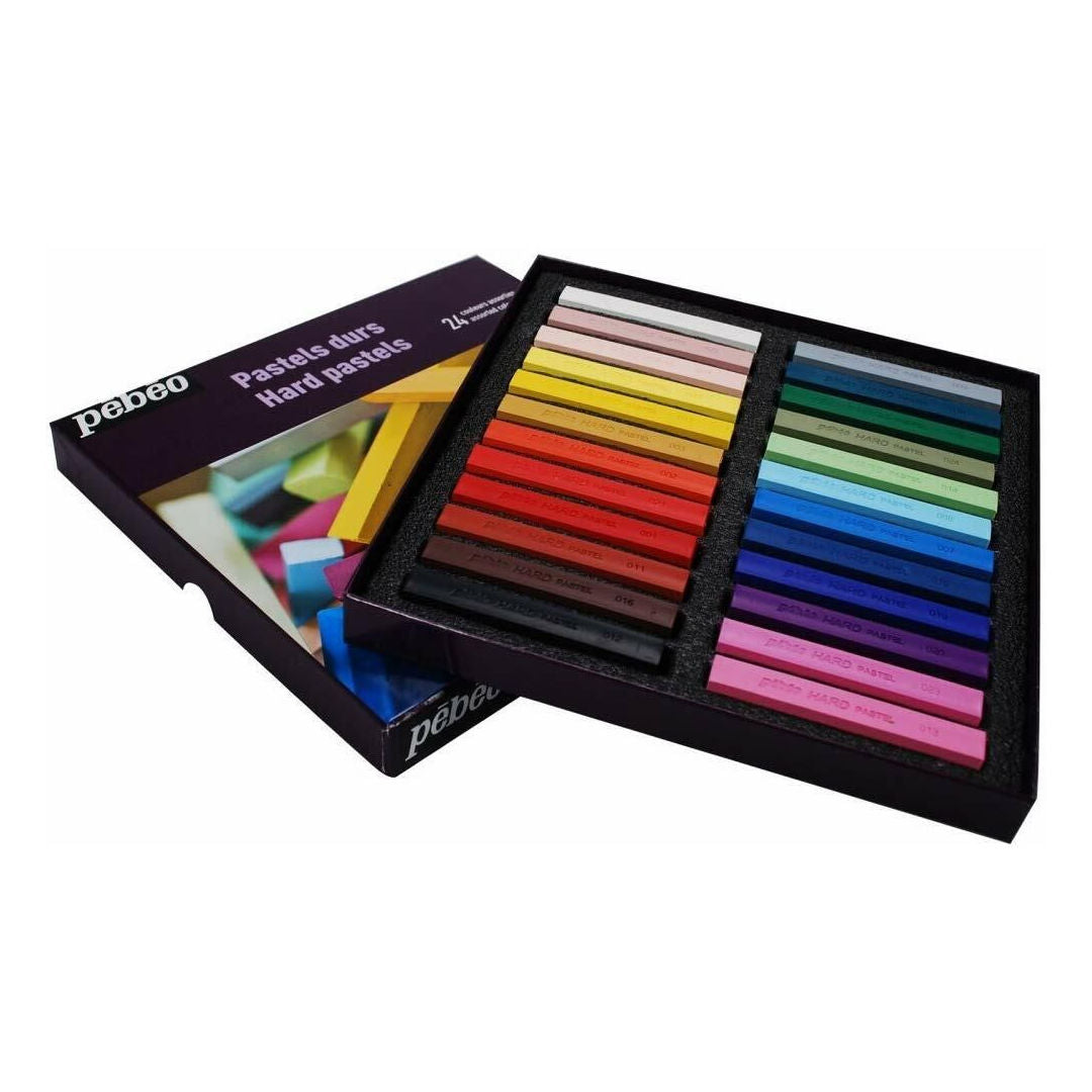 Pebeo Square Hard Pastels, 24 Colors, 400350