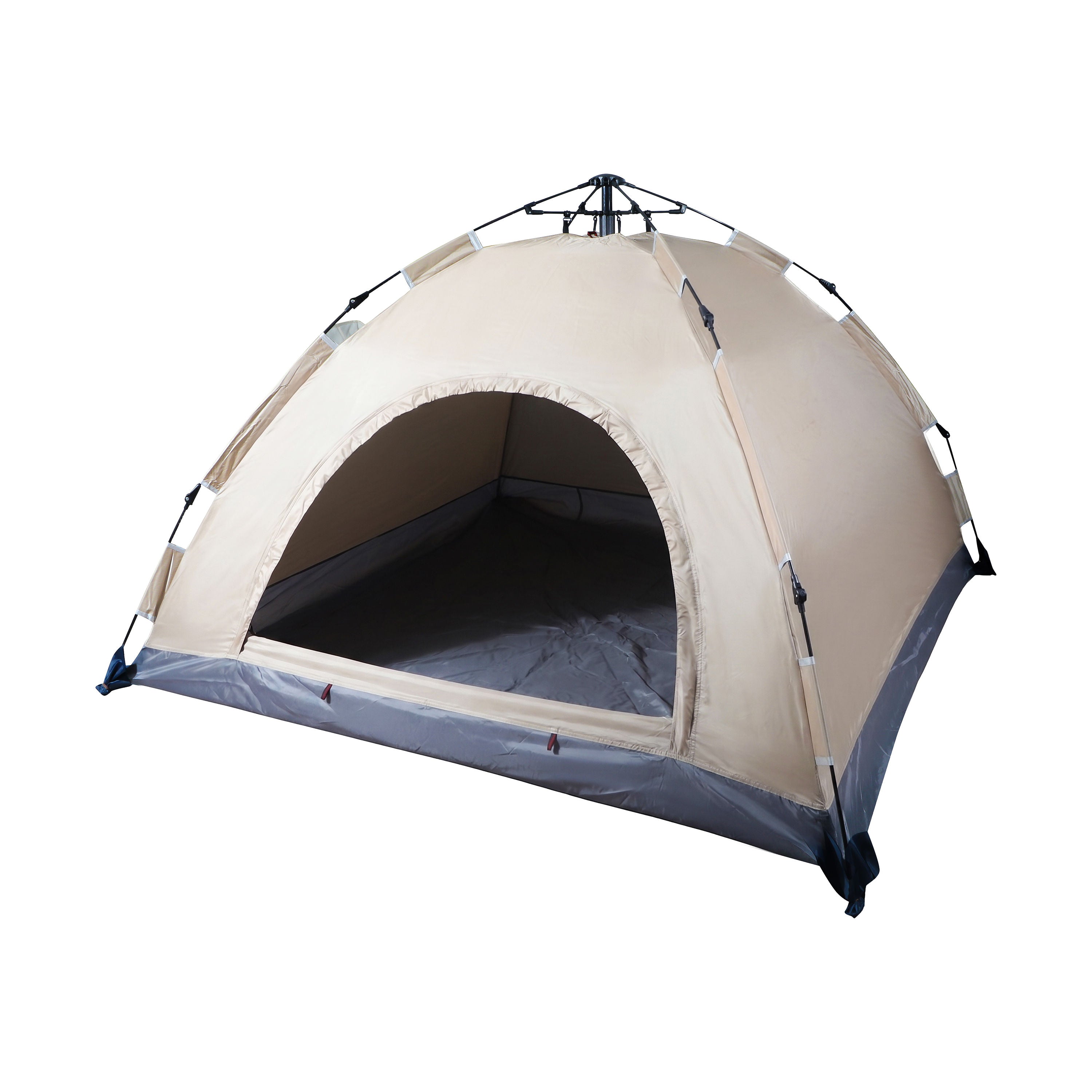 Automatic Pop-Up Hydraulic Camping Tent-Waterproof Outdoor Shelter, Beige