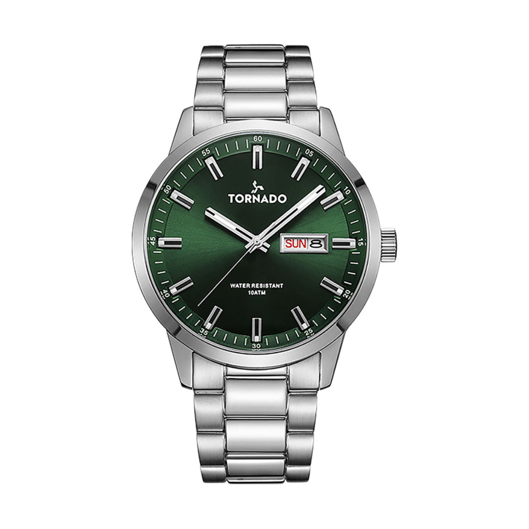 TORNADO Men's Analog Stainless Steel Wrist Watch, T23001 Seires