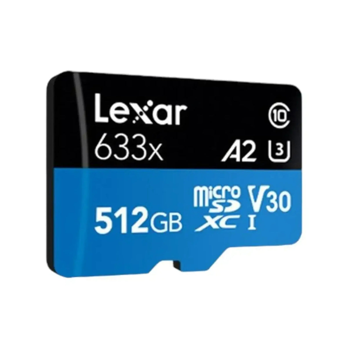 Lexar High-Performance 633x 512GB microSDXC UHS-I Card with SD Adapter, Up to 100MB/s