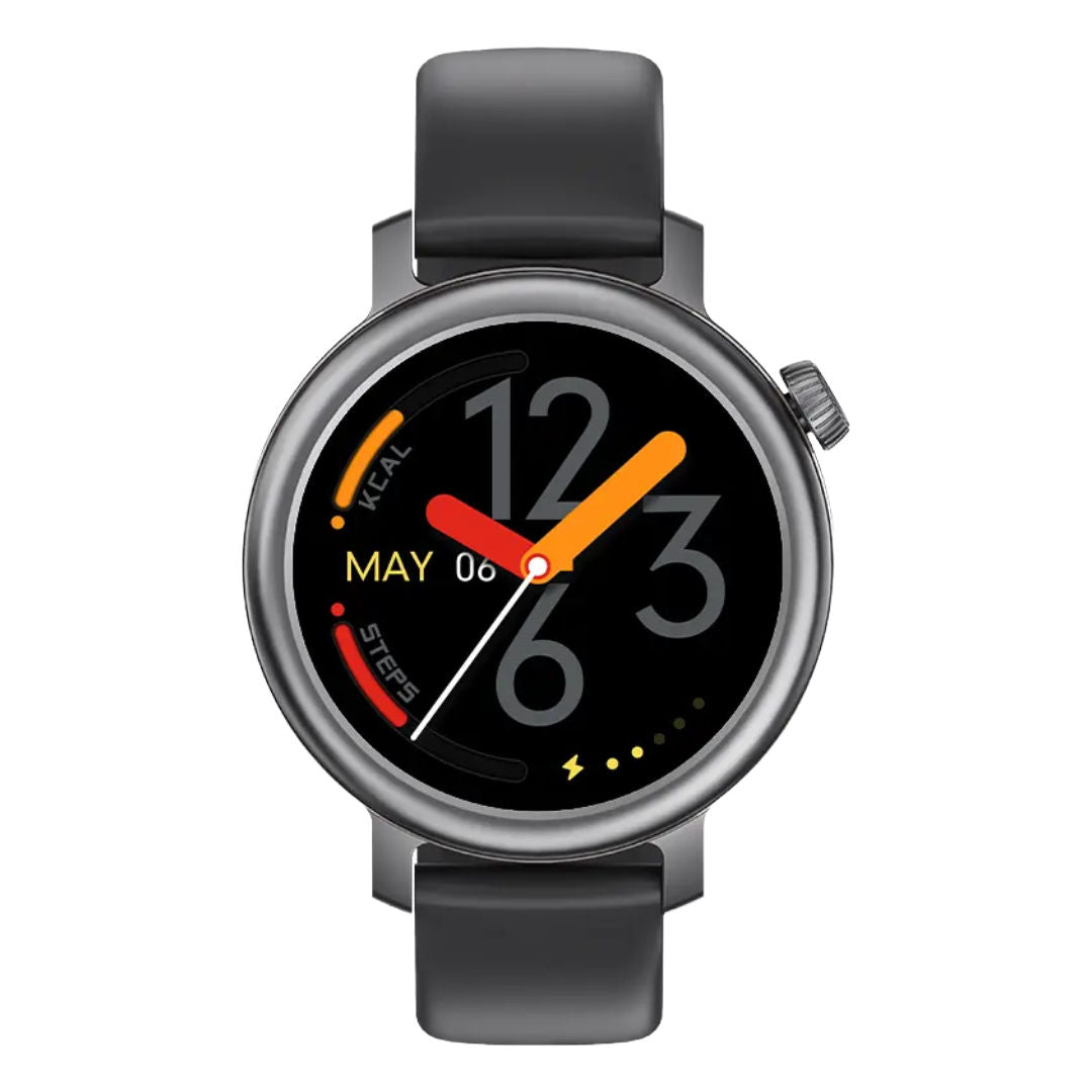Powerology VeloFit Smartwatch with Dual Straps,1.32", Black / Orange