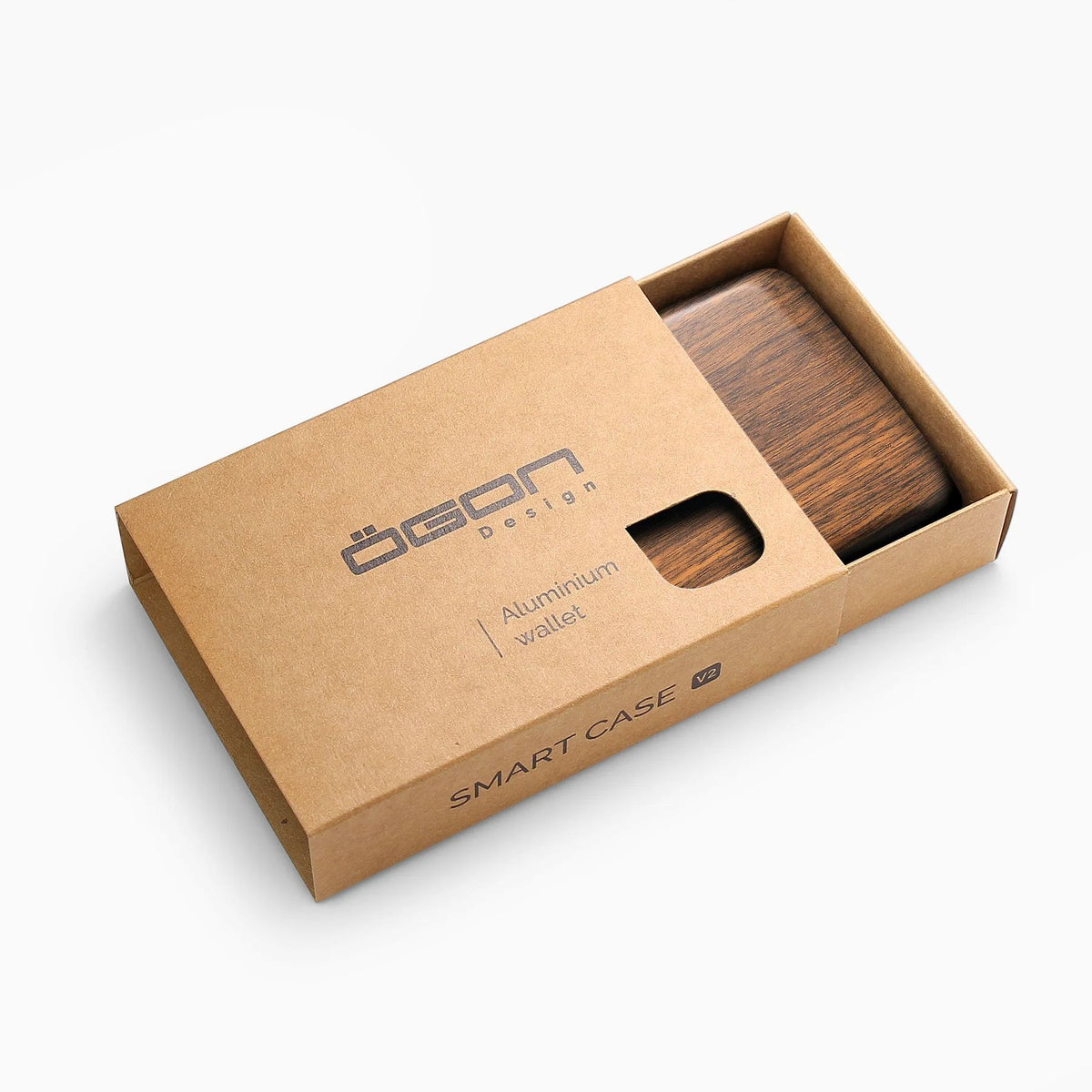 Ogon Oslo Aluminum Wallet Small Case Card Holder V2, Sequoia Effect