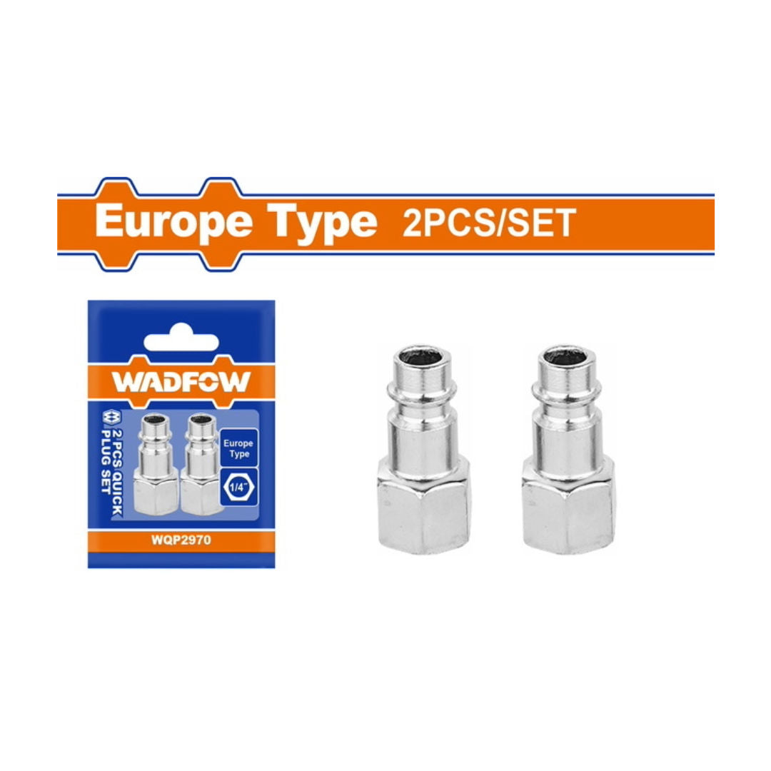 WADFOW 2 Pieces Quick Plug Set, Europe Type