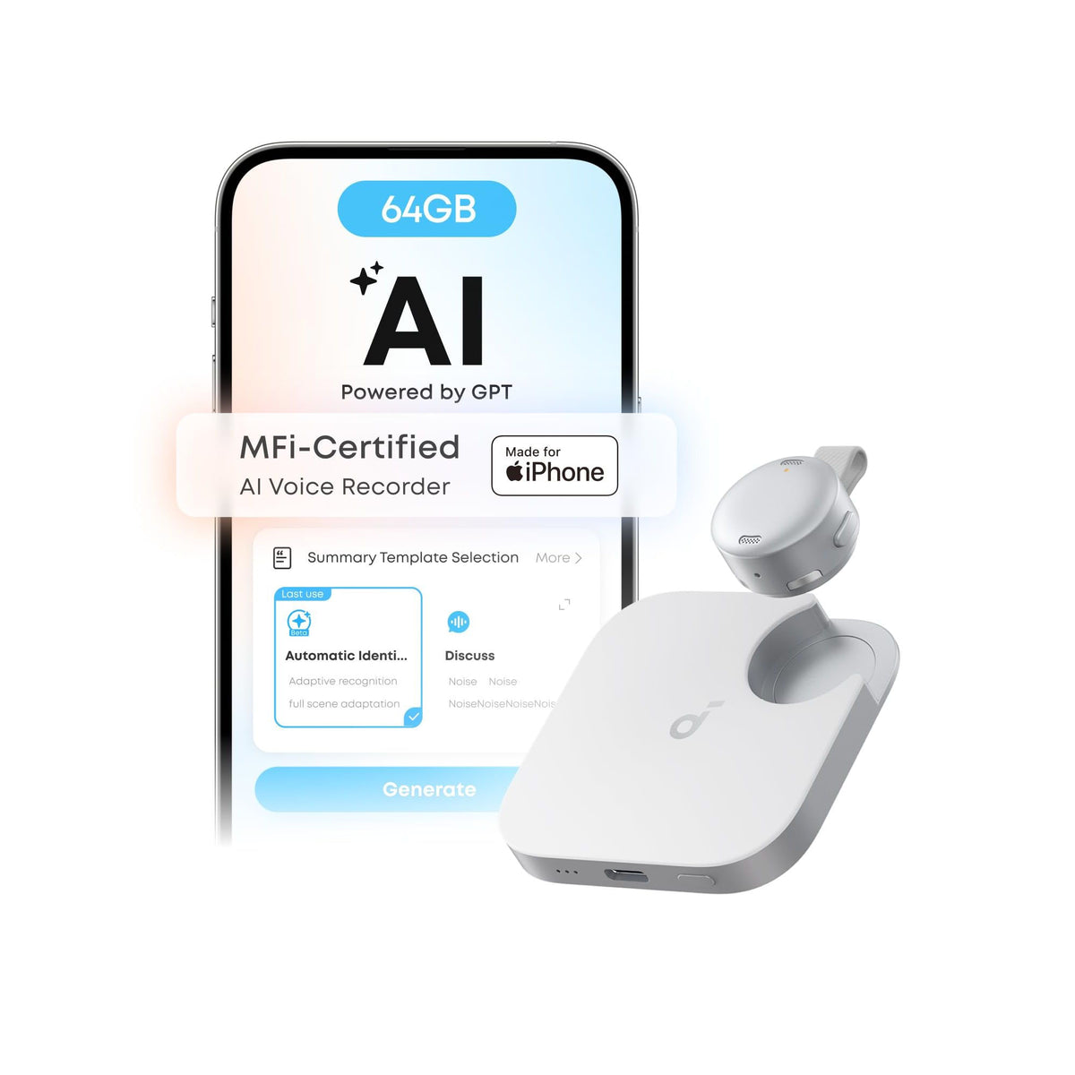 Anker soundcore Work Portable AI Recorder