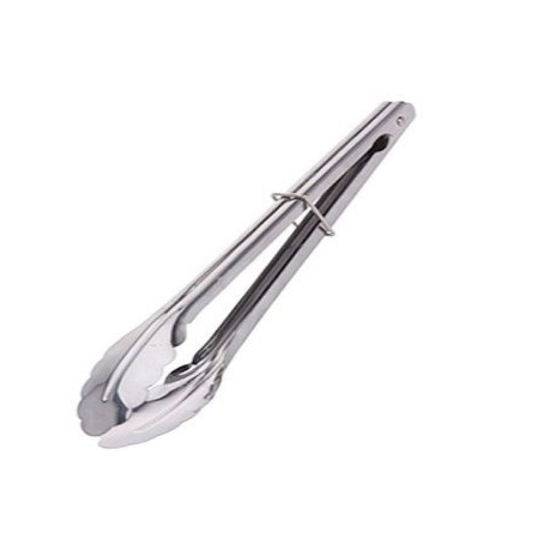 Stainless Steel Tongs with Locking Ring, 30cm