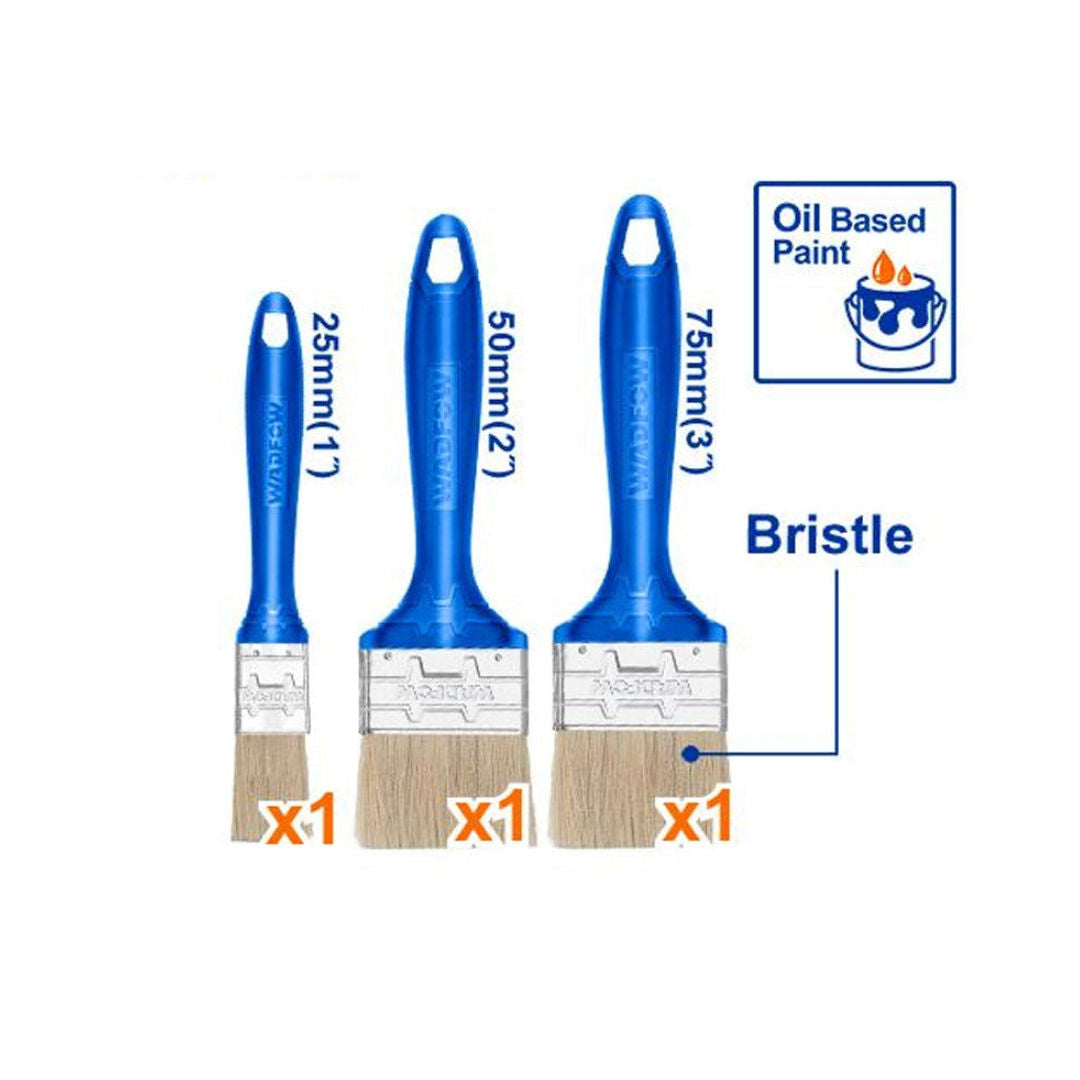 WADFOW 3 Pieces Paint Brush Set, For Oil Based Paint