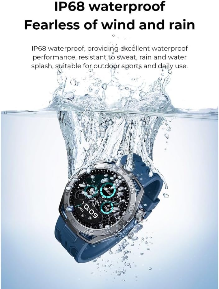 Telux Vital Smartwatch, 1.43 AMOLED Display, 410mAh Battery, IP68 Waterproof