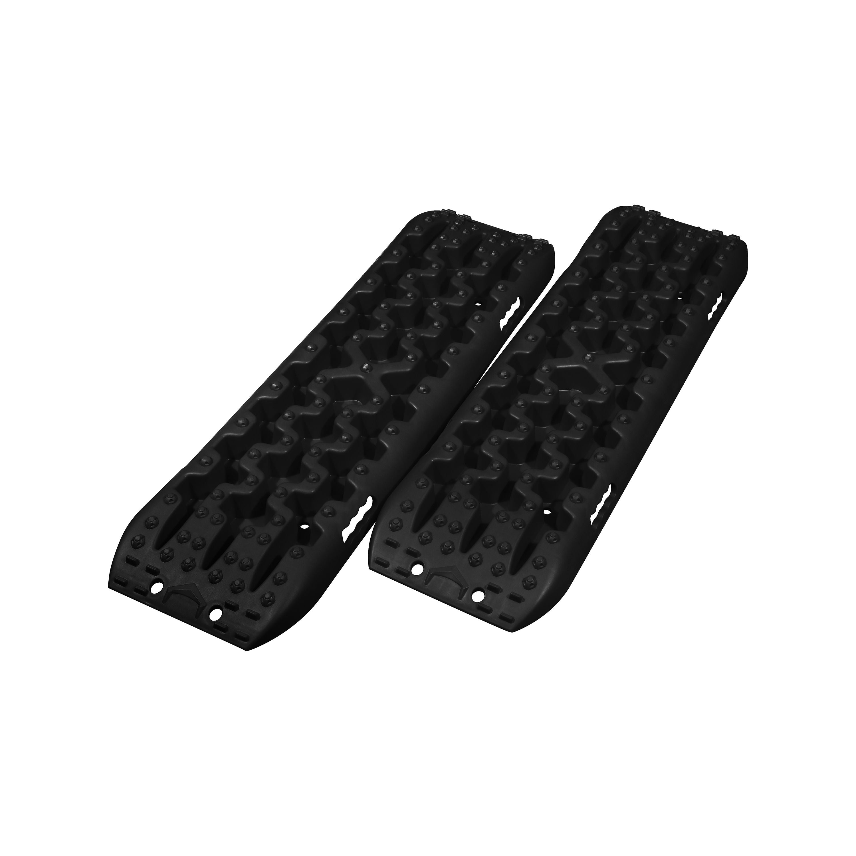 Universal Heavy-Duty Vehicle Recovery Traction Boards & Tire Tracks, Pair, Black