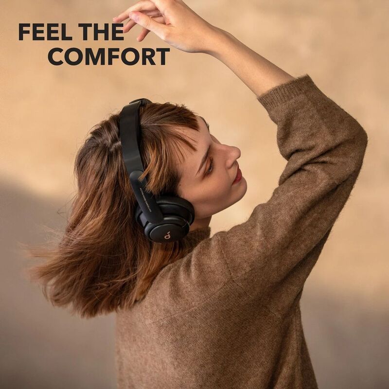 سماعات Anker Soundcore Life Q30 اللاسلكية، تقنية ANC الهجينة، صوت عالي الدقة، مدة تشغيل تصل إلى 60 ساعة، لون أزرق