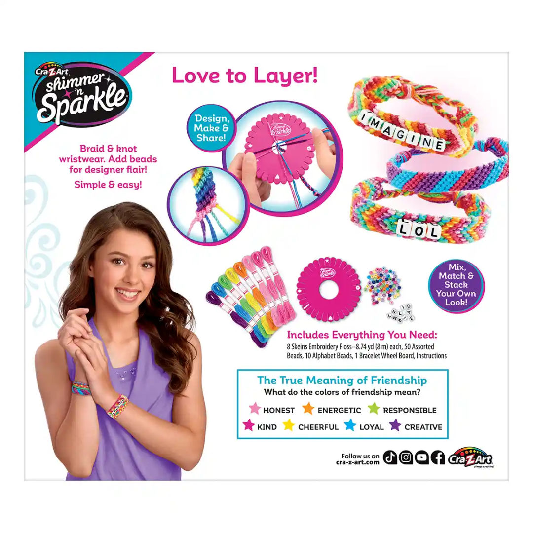 Cra-Z-Art Shimmer n Sparkle Friendship Fashion Fun Bracelet Making Kit