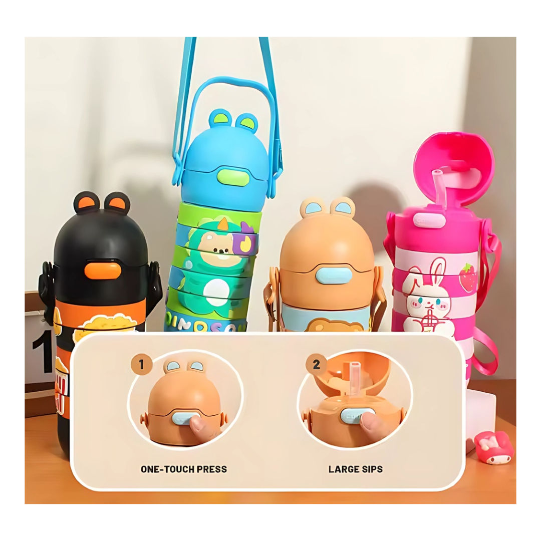 Twisoo Kids Water Bottle Stainless Steel, 300ml