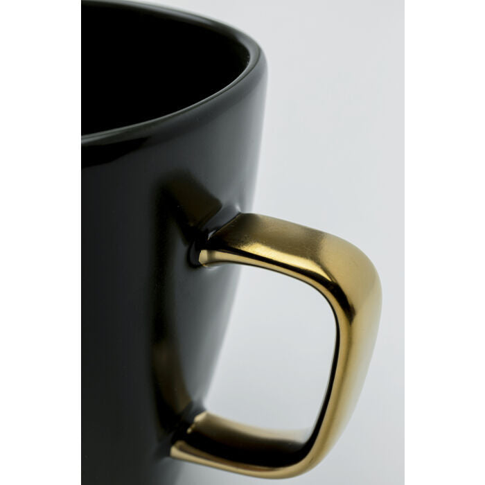 Cup Vibrations Textured Ceramic Cup, Black