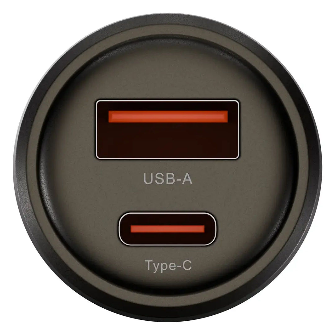 Levelo Nori Mini 60W Car Charger, Gun Grey