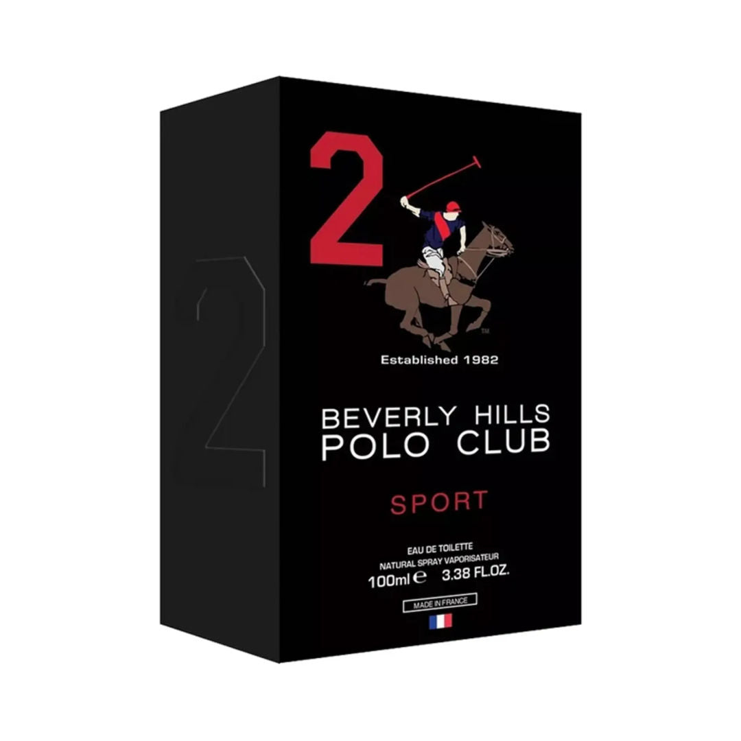 Beverly Hills Polo Club Sport No. 2 Eau de Toilette for Men, 100ml