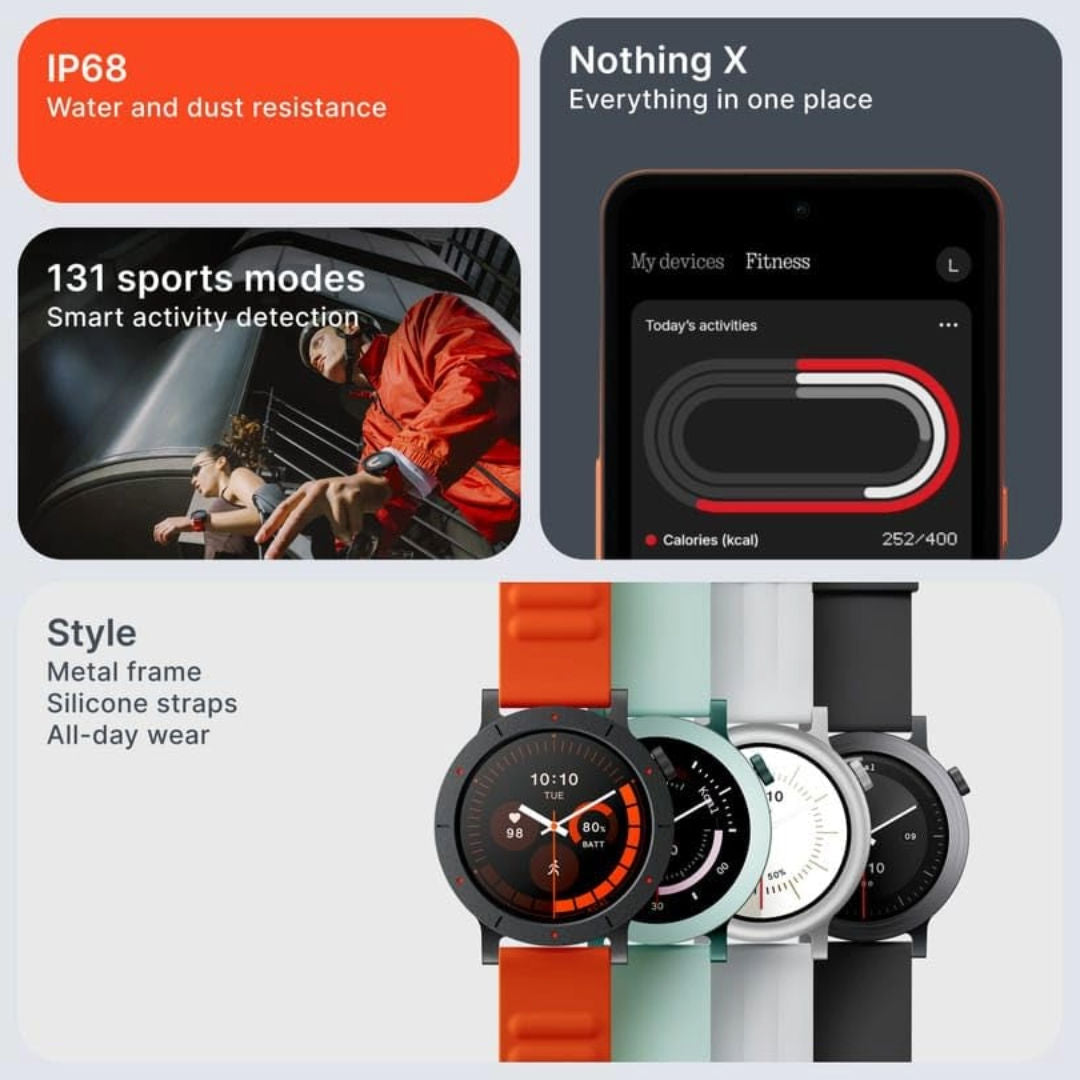 Nothing CMF Watch 3 Pro Smartwatch, Dark Grey, International Version