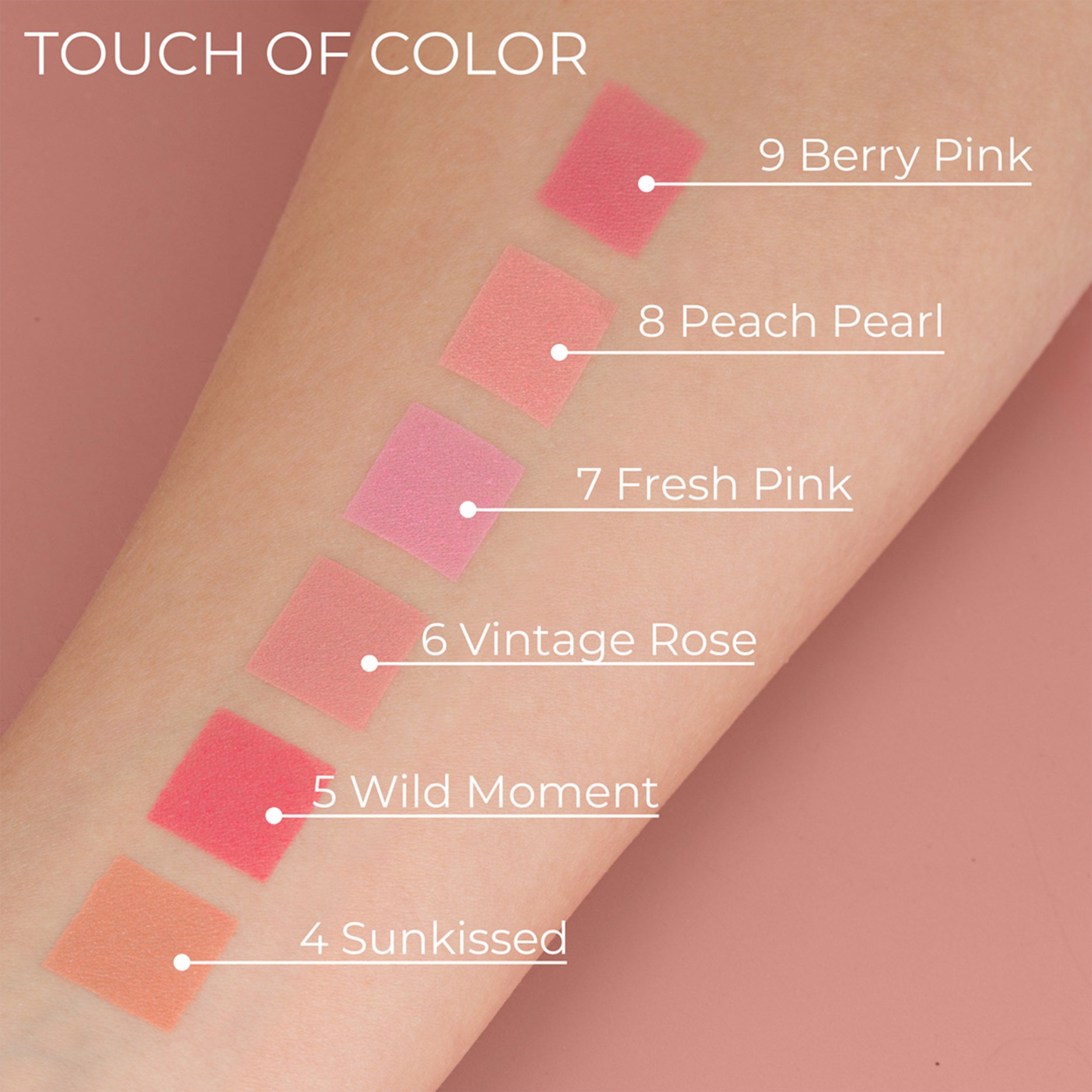 NAM Touch of Color Blusher, Vegan Satin Powder Blush, 7gm