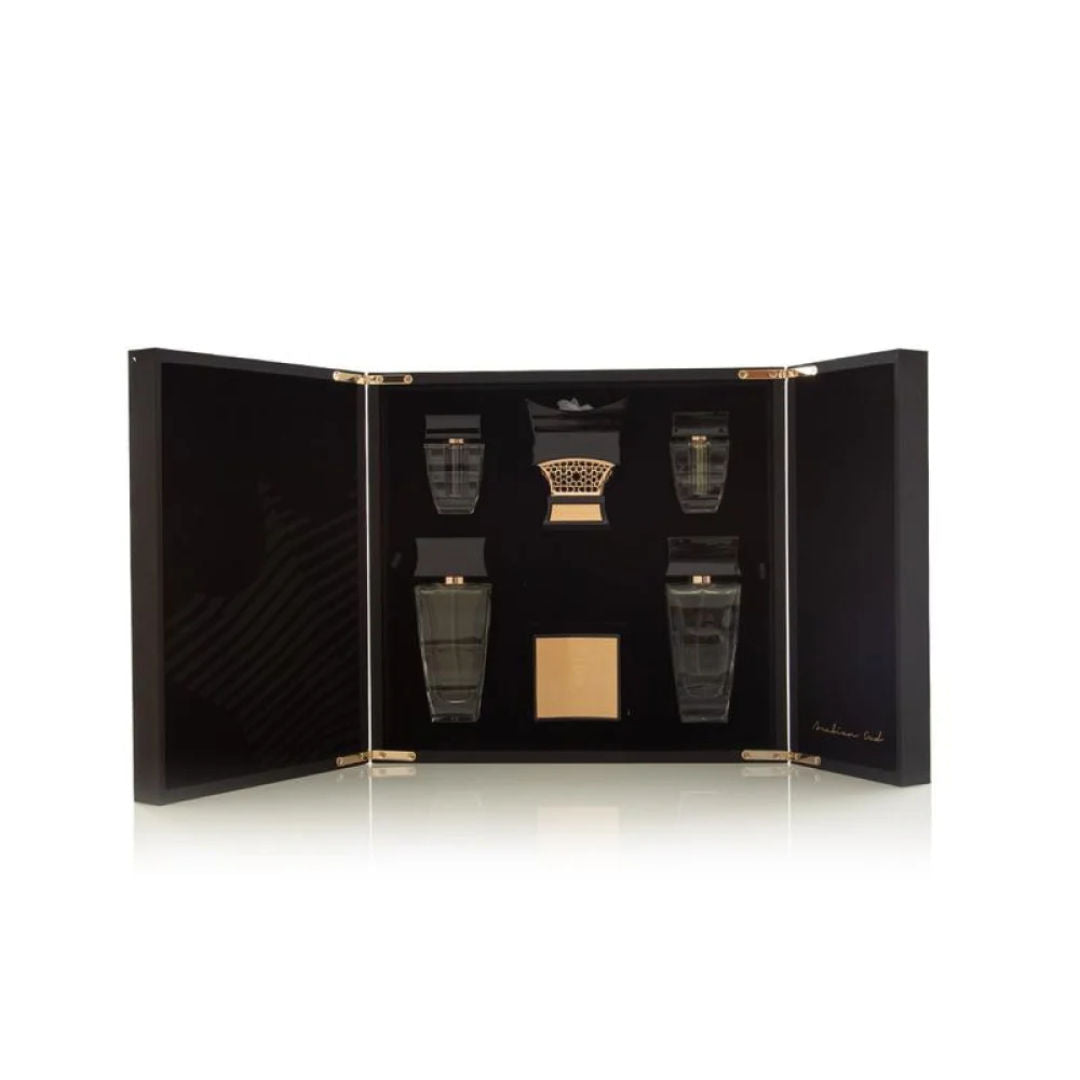 Arabian Oud Luxury Fragrance Gift Set - Perfume, Oils, Bakhour & Incense Burner