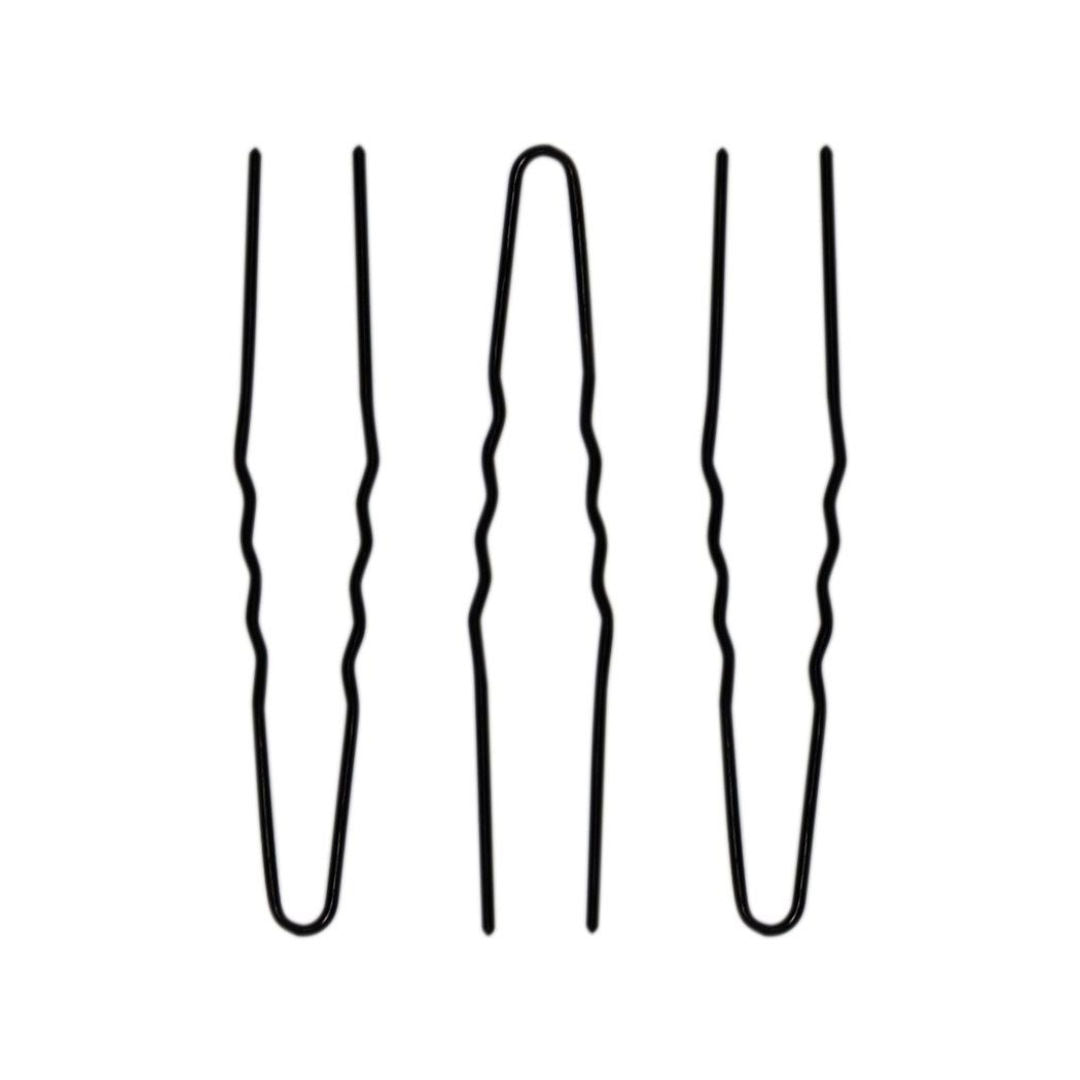 Locatelli Hair Pin Comune N.30, Waved Black, 500gm