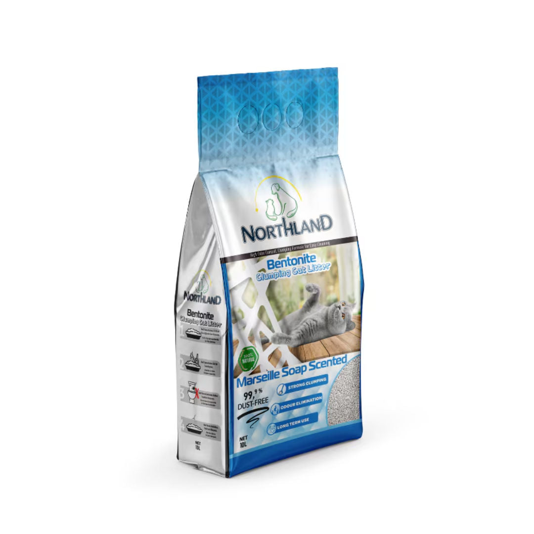 Northland Bentonite Clumping Cat Litter, Volume 10L