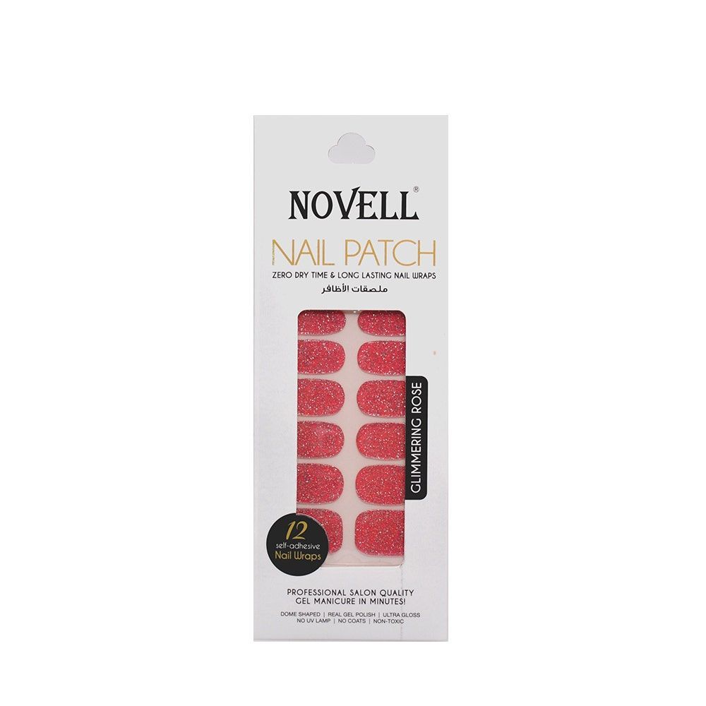Novell Self-Adhesive Nail Patch, 12 Pieces