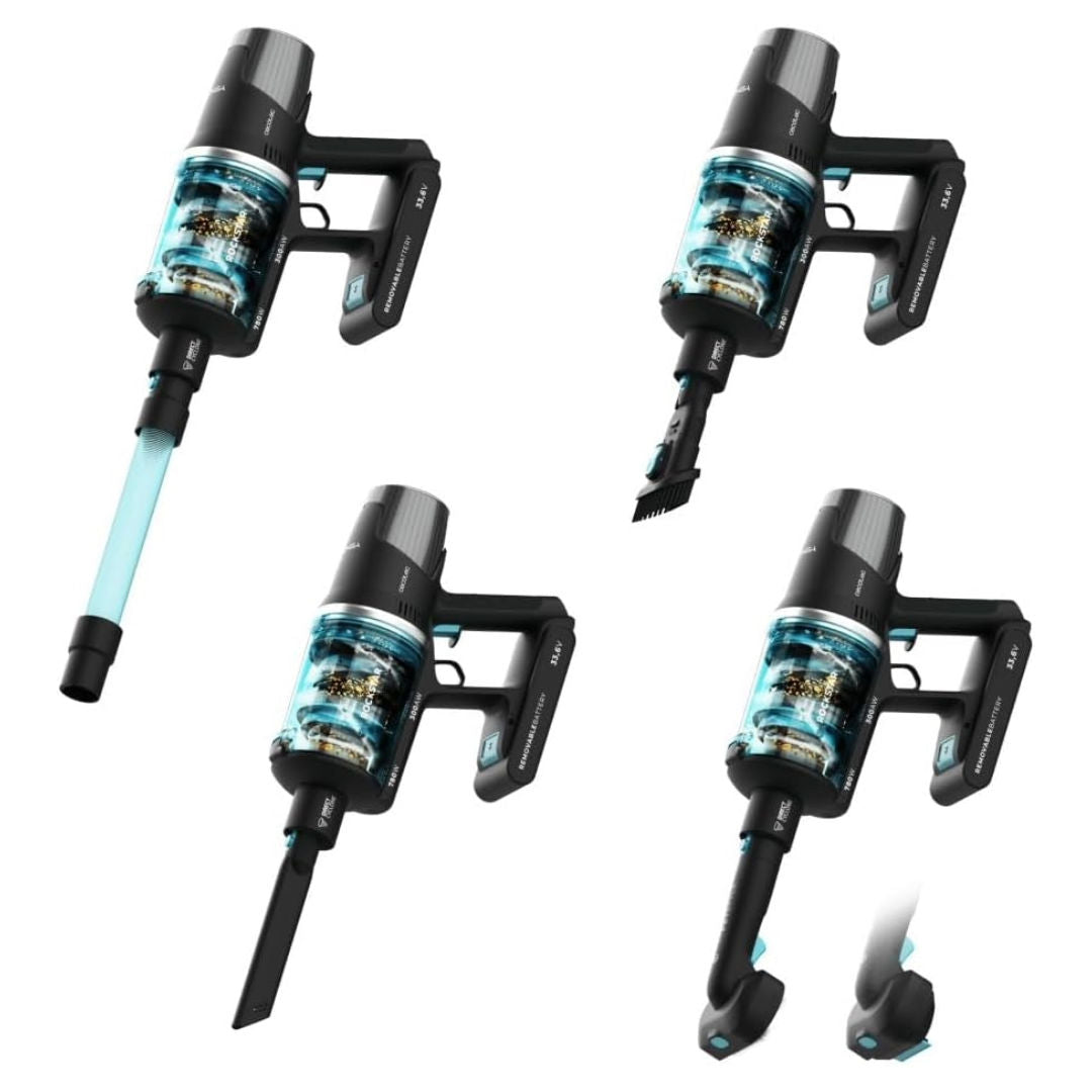 Cecotec 115938 RX50 Pet Flex Upright Vacuum Cleaner, Blue/Black