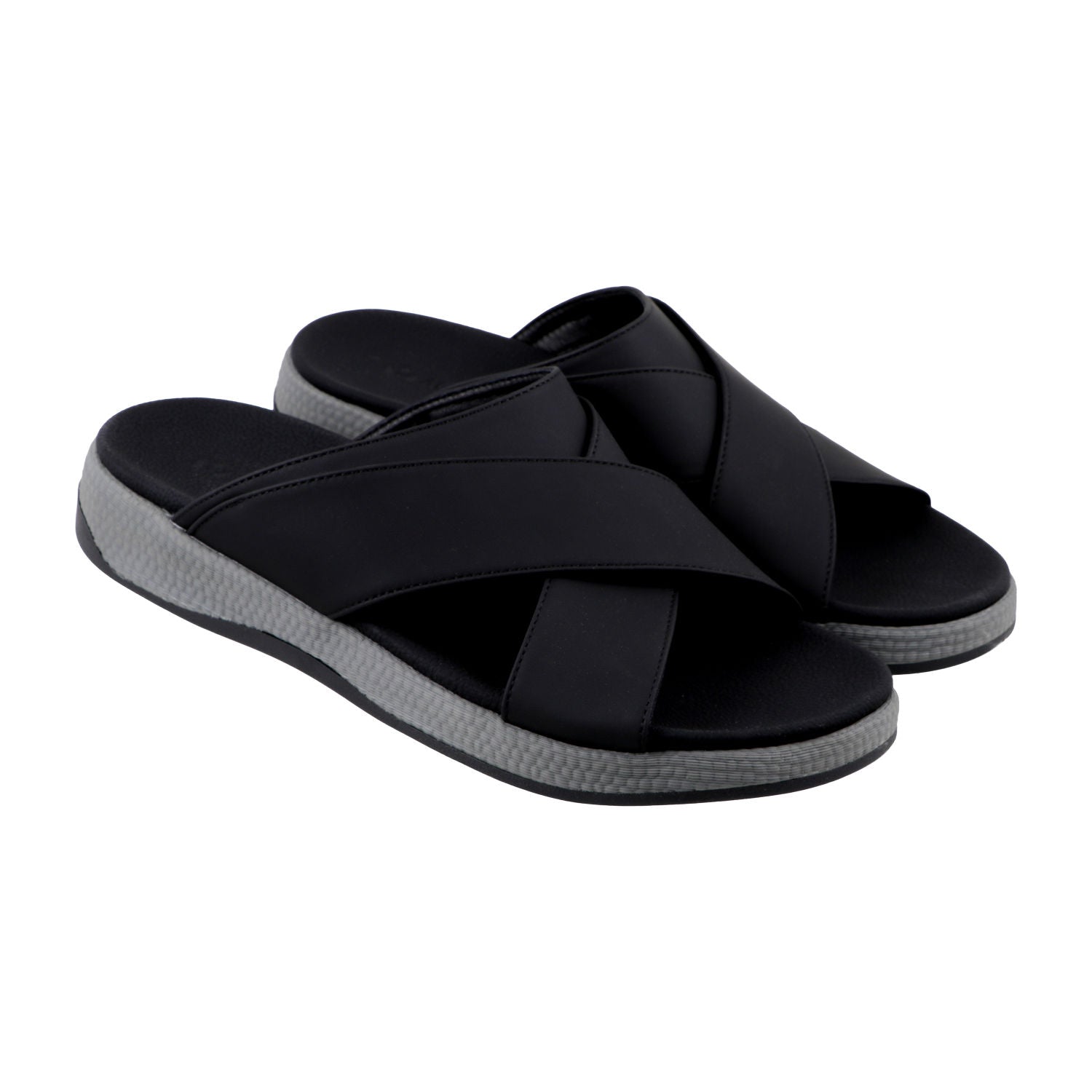 AL FANOOS AF-910 Men's Arabic Style Sandals with PU Leather Upper, EVA Cushioning & TPR Sole