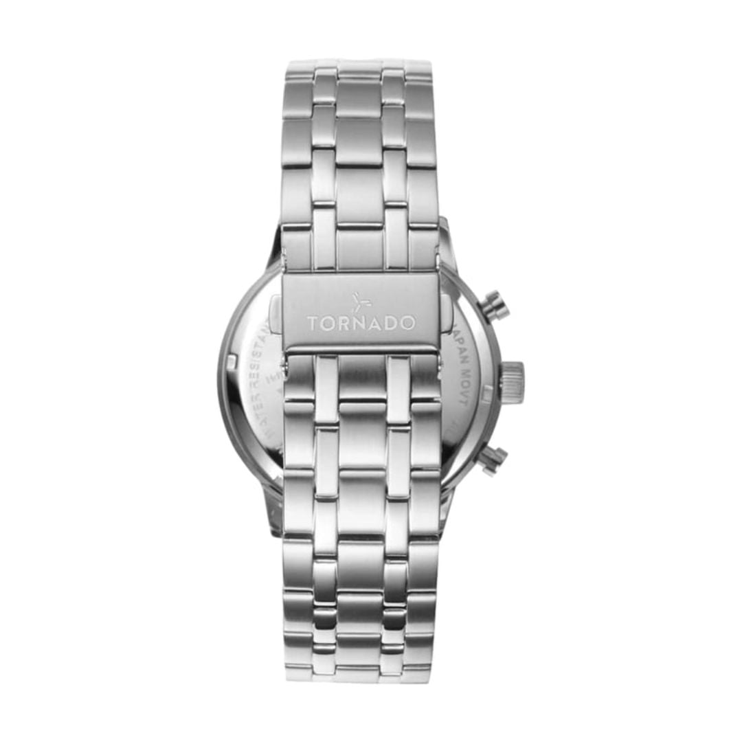 TORNADO Celestia Elite Men's Japanese Quartz Chronograph Stainless Steel Watch