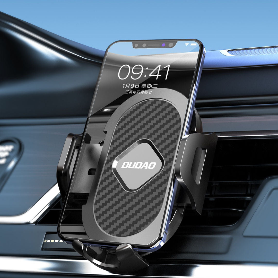 DUDAO F2+ Phone Holder for Air Vent, Clamp, Black