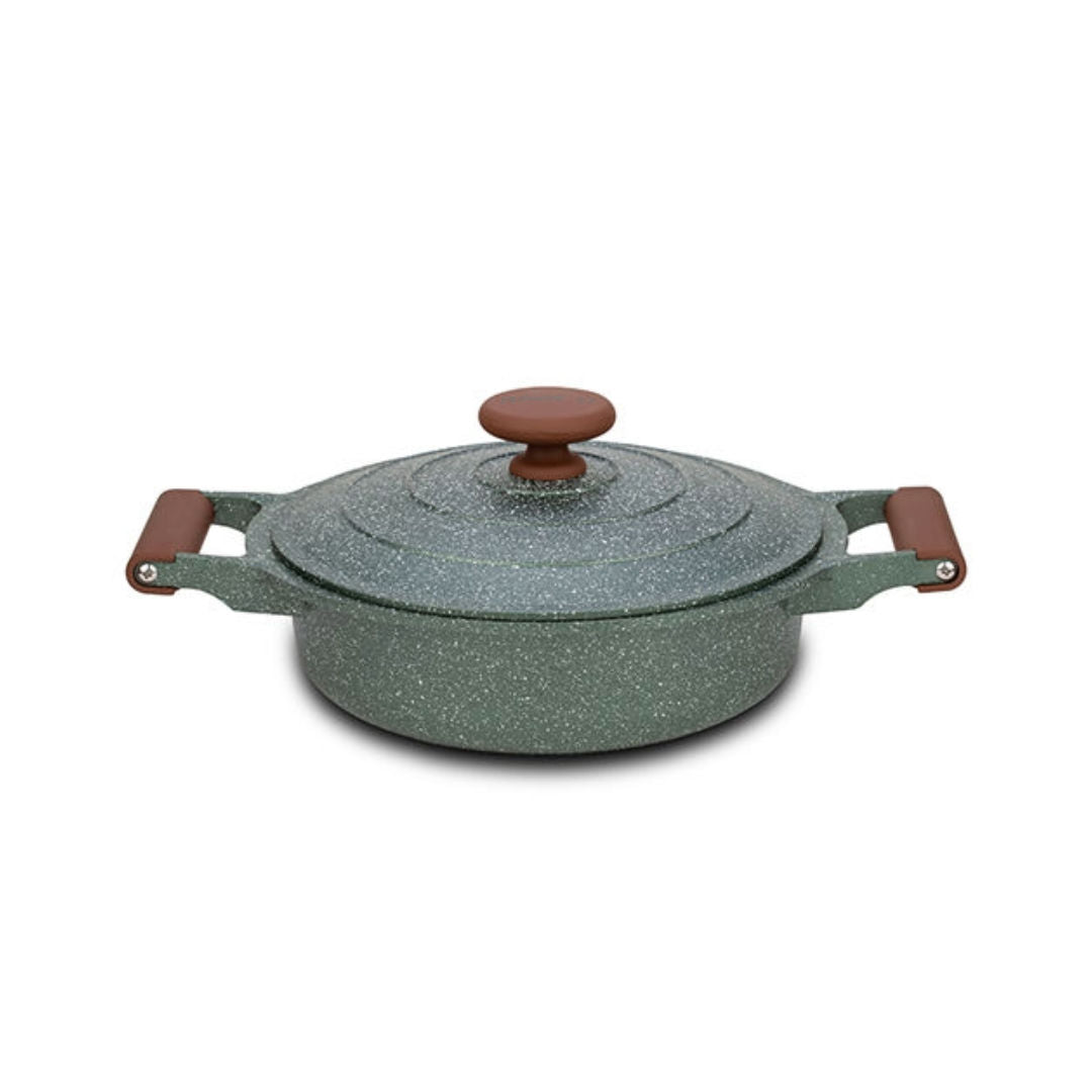 NAVA Imperial Die Cast Aluminum Fry Pan With Nonstick Stone Coating, 26cm