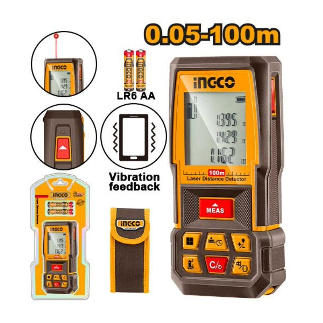 Ingco Laser Distance Detector with Measuring Range