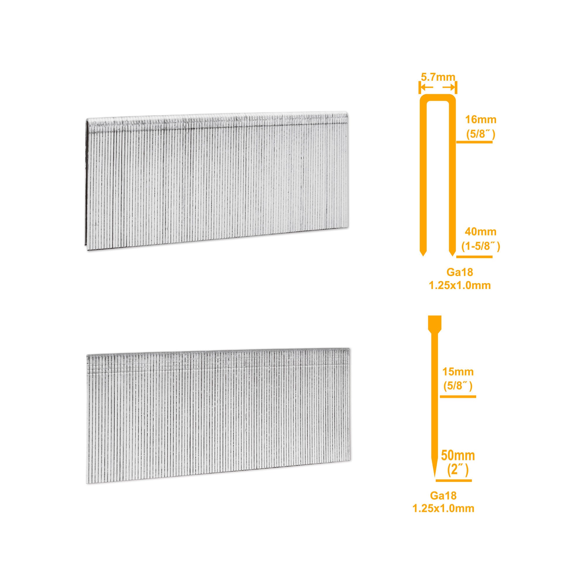 INGCO 2-in-1 Combo Brad Nailer & Stapler