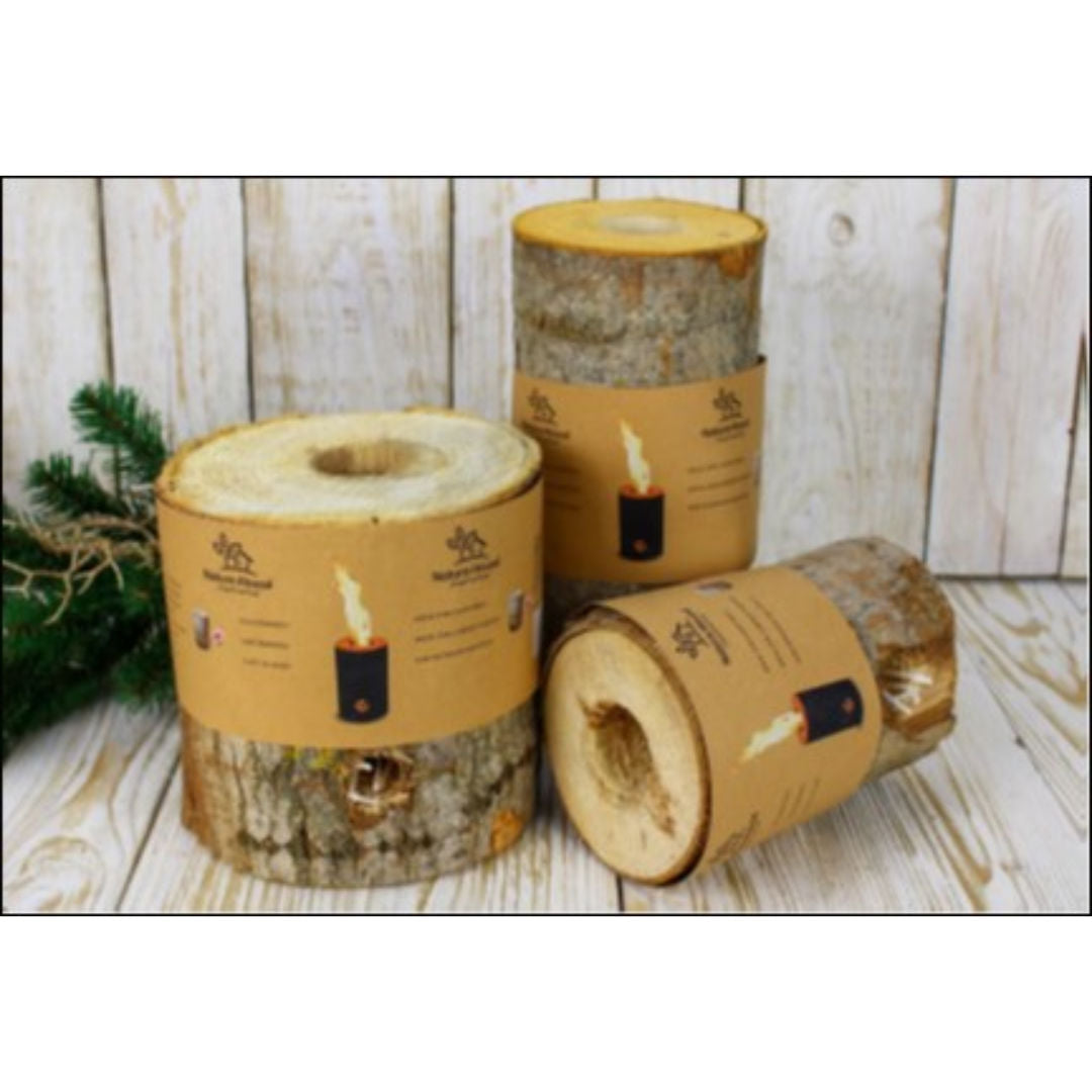 Citronella Wood Torch with Natural Wax, Outdoor Viking Wood Torch, 18x18cm