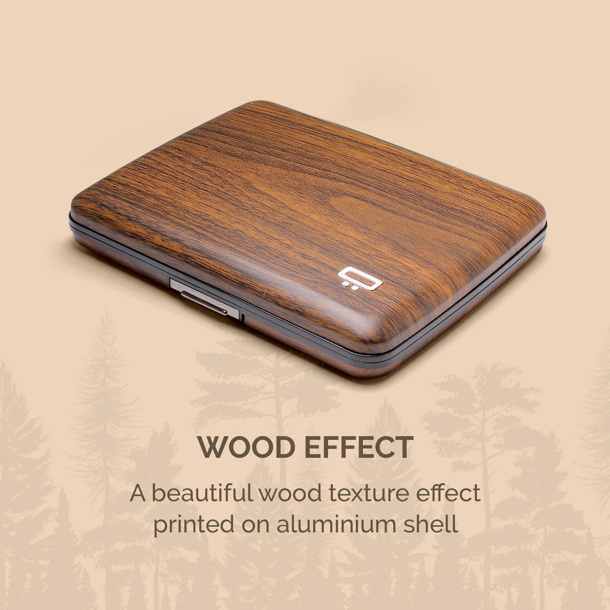 Ogon Aluminum Wallet Large Case V2, Sequoia Effect