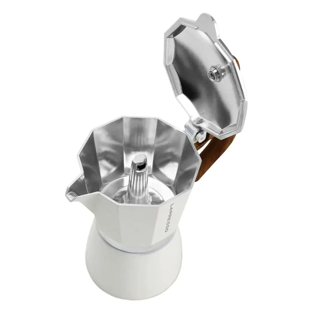 LePresso Italian 300ml Moka Pot, White