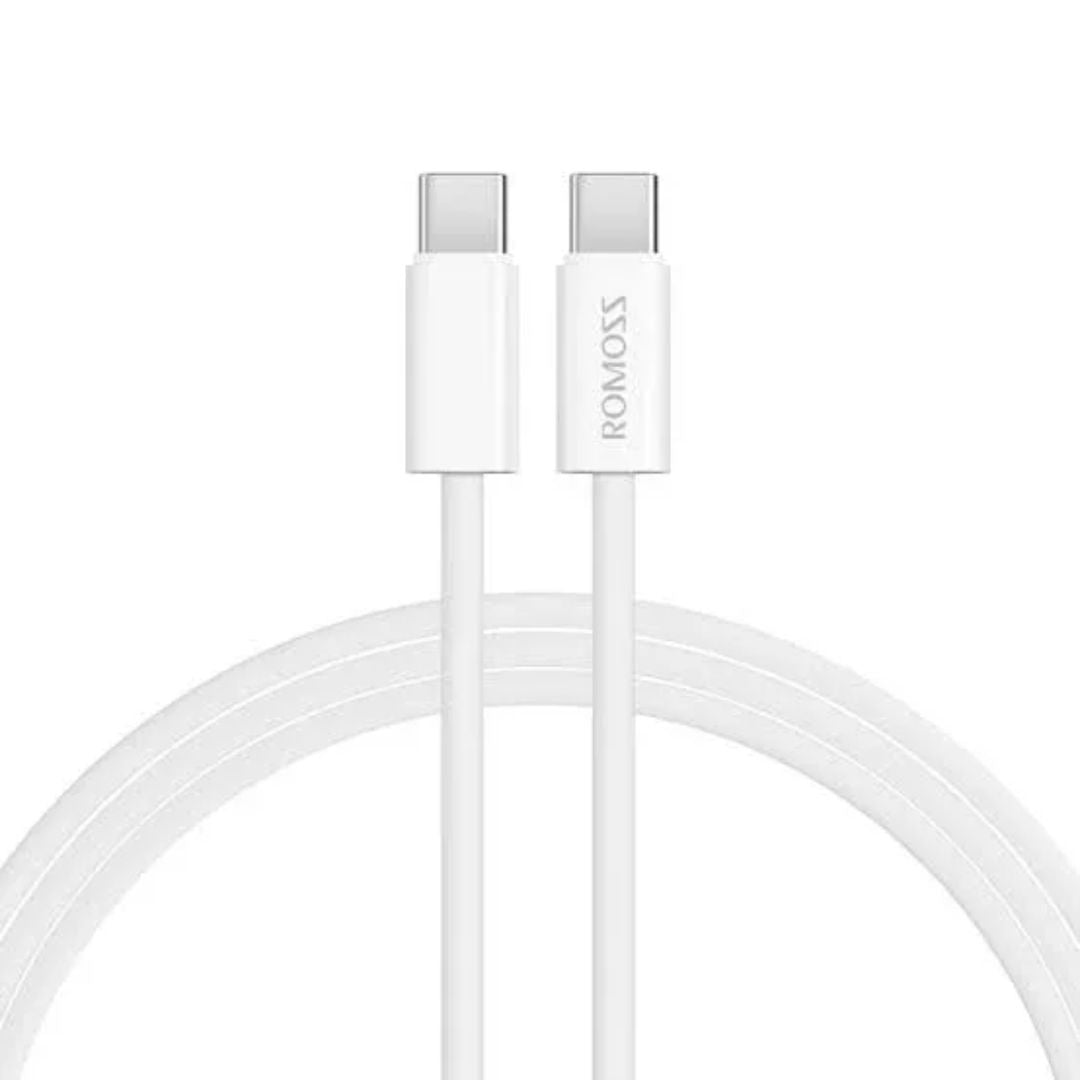Romoss 60W USB-C To C Fast Charging Data Cable, 1M, White, CB3235-631-154H