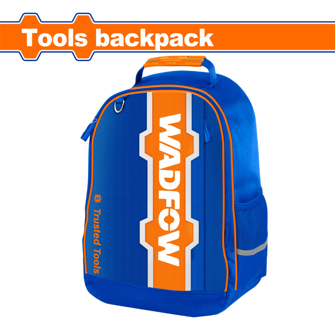 WADFOW Tool Backpack 34x17x45 cm, 600D Oxford Fabric, Multi-Pocket, Max Load 8 kg