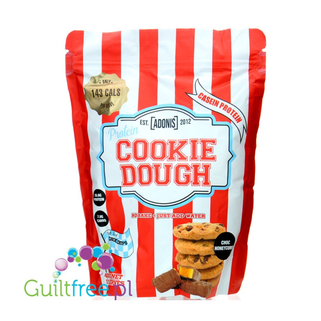 Adonis Protein Cookie Dough Premium Casein Protein Snack Low Carb, High Protein, Multiple Gourmet Flavors